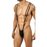 Men's Microfiber Suspender Lingerie – Bold High-Waist Intimate Wear